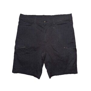 Outdoor Life Mens Size 38" Waist 10" Inseam Black Cargo Trek Shorts